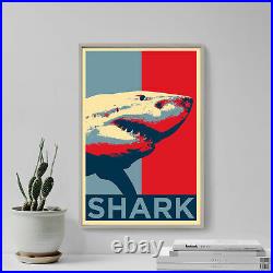 Great White Shark Art Print'Hope' Photo Poster Gift Animal Lover
