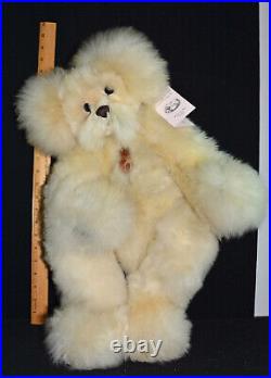 Handmade Teddy Bear Llama Fur Artist Sherry Creamer Alive Again Bear 22