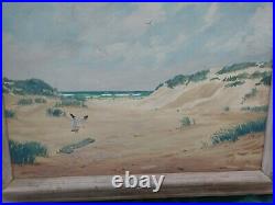 Harold Durand White(1908-1999) Listed Cape Cod Mass Seascape Artist Oil Painting