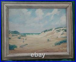 Harold Durand White(1908-1999) Listed Cape Cod Mass Seascape Artist Oil Painting