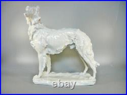 Herend, Russian Greyhound, Art Deco, Artist Signed Porcelain Figurine! (a002)