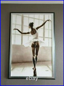 Into the Light signed Fine Art Giclée Print. Figurative ballerina dance painting