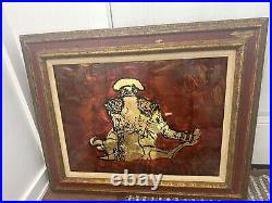Jack White Gold Leaf Matador/Bullfighter Texas Artist Vintage Original