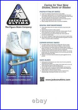 Jackson Artiste Figure Skates, Ladies, White, Euro 39, Box Size 7.5