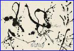 Jackson Pollock Black & White Art Work Artist Canvas Paper Picture Print Art Uk