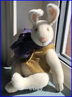 Jacob, The White Easter Bunny, OOAK Artist Rabbit By Bear Rhymes