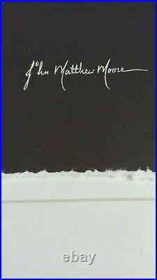 John Matthew Moore Tulip (mmtn1) Limited Giclee Print. 12/295. Framed. Coa
