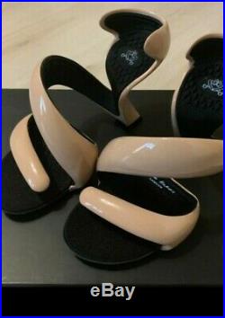 Julian Hakes Mojito Cream Beige Designer Artist Futurist heels 37 So Rare Box