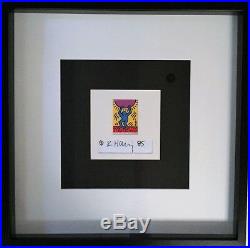 Keith Haring limited edition print with artist signature FRAMED