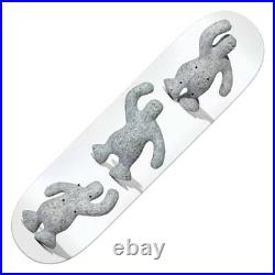 Krooked Skateboards Lurker Lou Guest Artist (White/Grey) Skateboard Deck 8.5'