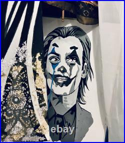 Large acrylic painting on canvas 50 / 60cm, living room, Christmas Gift, JOCKER
