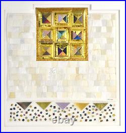 Lucinda Carlstrom Quilted Paper Sculpture Gold and White Tones Atlanta artist