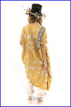 Magnolia Dress Bird Artist Smock Dress Moon Gold YELLOW ONE SIZE FITS ALL NEW