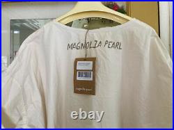 Magnolia Pearl Amor artist smock dress poplin applique virgin mary print NWT OS