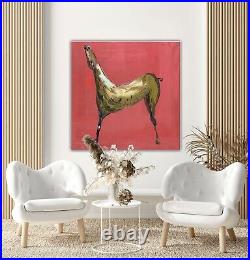 Marino Marini Style Modern Abstract Oil Painting On Canvas 51x51cm? Horse Tate
