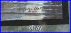 Michael Gentry White Quiver and Scout Artist Proof framed with real arrowhead