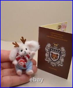 Miniature OOAK Bunny Rabbit, Artist Crochet Handmade Toy Doll House Collectible