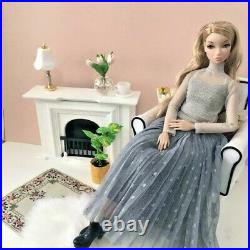 Miniature sofa 1/6 Licca-chan Blythe Barbie Poppy Doll House Action Figure NEW