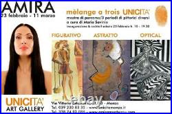Mona lisa gioconda pop art indipendent artist optical painting serigraph canvas