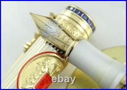 Montegrappa White Nights Gold Limited Edition Fountain Pen Artist Proof