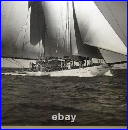 Morris Rosenfeld Rare 1930s Original Photograph of Yacht Carol Listed Artist