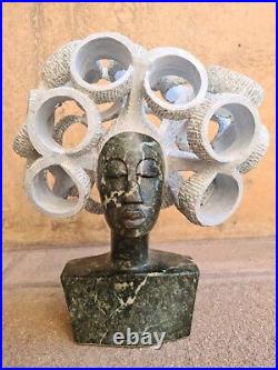 My Crown, Opal, Davis White Sculpture, Shona Sculpture, Stone Sculpture