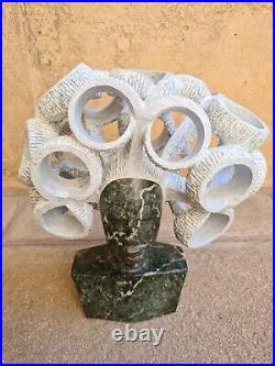 My Crown, Opal, Davis White Sculpture, Shona Sculpture, Stone Sculpture