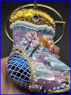NWT RARE Christopher Radko PORTRAIT STOCKING Nichola's Journey Ornament 1013572 NWT RARE Christopher Radko PORTRAIT STOCKING Nichola's Journey Ornament 1013572