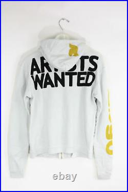 New Free City Unisex Lets Go Artist Wanted Print Cotton Zip Sweater Hoodie $168