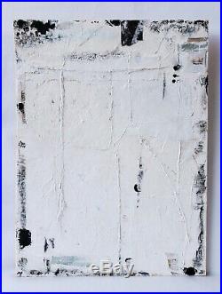 No. 2 Original Abstract Minimal Textured Painting On Reclaimed Wood By K. A. Davis