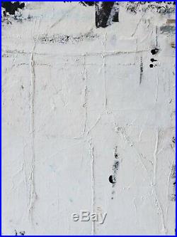 No. 2 Original Abstract Minimal Textured Painting On Reclaimed Wood By K. A. Davis