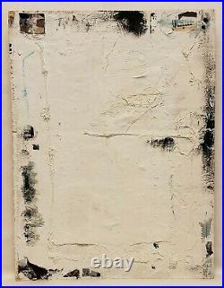 No. 4 Original Abstract Minimal Textured Painting On Reclaimed Wood By K. A. Davis