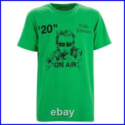 OFF-WHITE Virgil Abloh x Mirko Artist On Air Print Cotton T-Shirt Green Black L OFF-WHITE Virgil Abloh x Mirko Artist On Air Print Cotton T-Shirt Green Black L