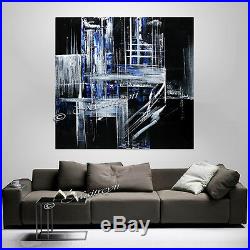 OIL PAINTING Abstract Painting Black White Minimalist Abstract paintings Wallart