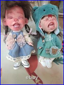 OOAK 2x ob11 Artist bjd dolls