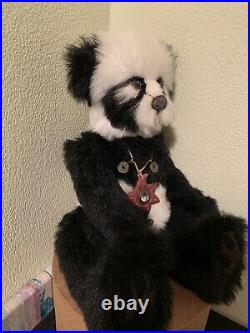 OOAK Artist Made Art Panda Bear Designed By Melanie Jones. Ship Worldwide