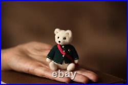 OOAK Bear Miniature Artist Premium Bear Handmade Toy Doll House KamilaKW