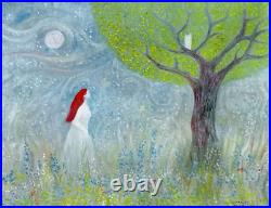 ORIGINAL Oil on canvas'the white owl' 20 x 16 in by Jeremy Mayes ORIGINAL Oil on canvas'the white owl' 20 x 16 in by Jeremy Mayes
