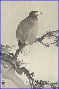 Ohara Koson White Tailed Eagle on Branch (1925) Poster Painting Art Print