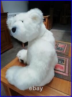 One of a Kind Artist bear Hidden Treasure Heavy Large Polar with growler