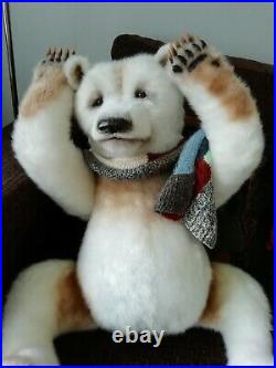 One of a Kind Teddy Bear Polar Bear'Togo' by Mila Karamisheva