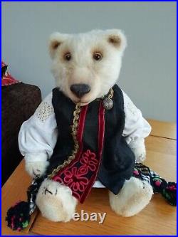 One of a kind artist teddy bears Stefania Bear by Angela Paetzel