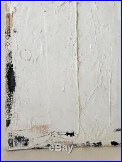 Original Abstract Minimal Textured Painting On Reclaimed Wood By K. A. Davis