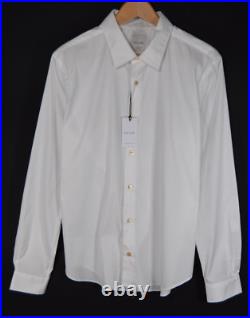 PAUL SMITH Mainline white Artist Stripe cuff shirt 17.5neck 17.5 inch RRP £150