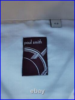 PAUL SMITH Mens 50th Spaghetti Button Artist Stripe Shirt 17. 5 BNWT Anniversary