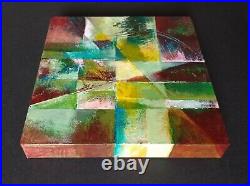 Painting by Helen Hew-White, signed, Abstract Expressionism, Delauney, Cubism