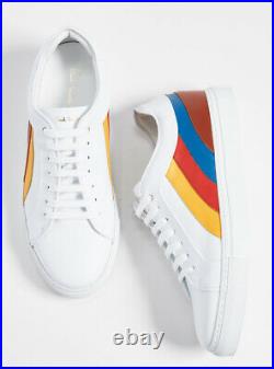 Paul Smith Basso Artist Swirl White Trainers Sneakers Uk 8 New In Box £369