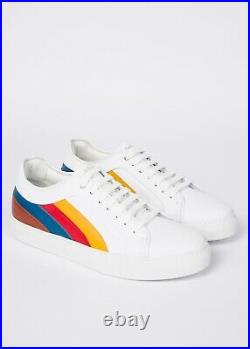 Paul Smith Basso Artist Swirl White Trainers Sneakers Uk 8 New In Box £369