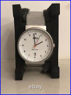 Paul Smith + Braun white silver wrist watch LIMITED EDITION Artist Stripe BNIB