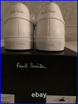 Paul Smith Ivo Artist Stripe White Premium Leather. Size UK8 BNIB RRP £275